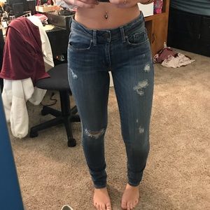 medium wash ripped jeans